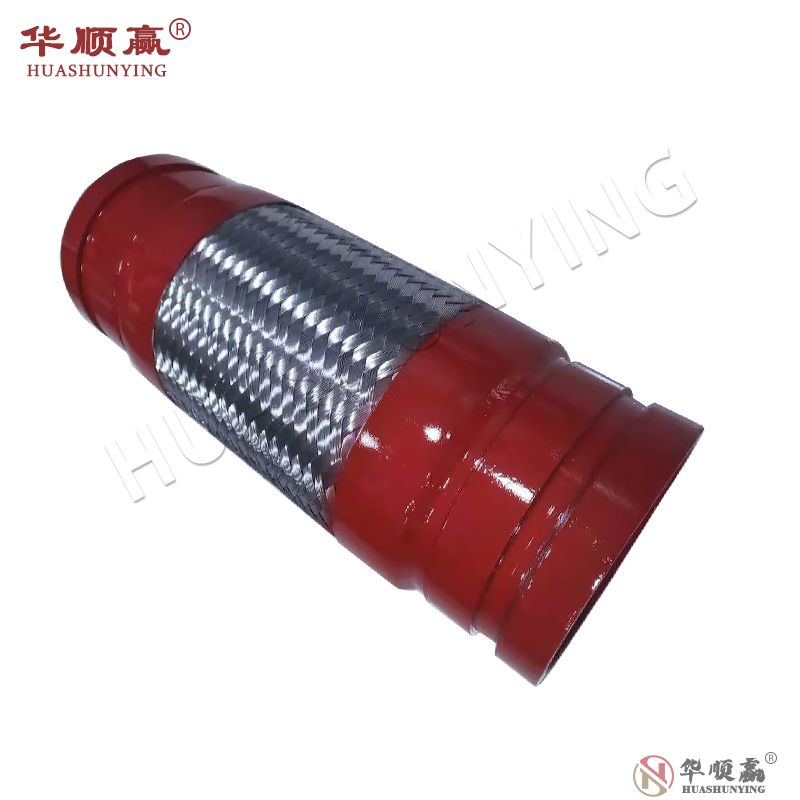 Grooved type flexible metal hose for fire protection